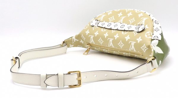 2 Louis Vuitton Waist Bag Waist Pouch Khaki Beige White