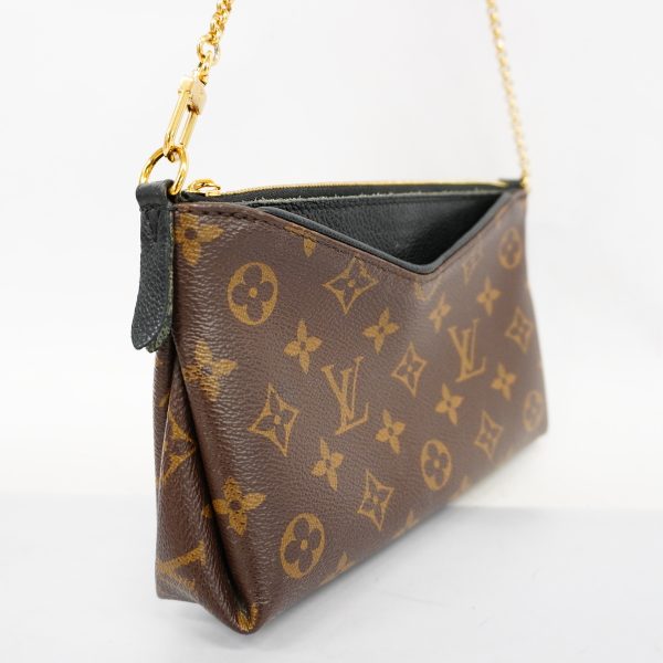 2 Louis Vuitton 2WAY Bag Monogram Para Clutch Noir