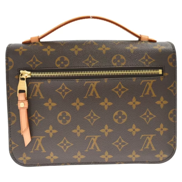 2 Louis Vuitton Monogram Pochette Metis MM Brown