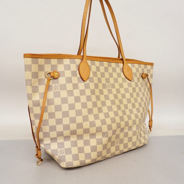 2 Louis Vuitton Tote Bag Damier Azur Neverfull MM