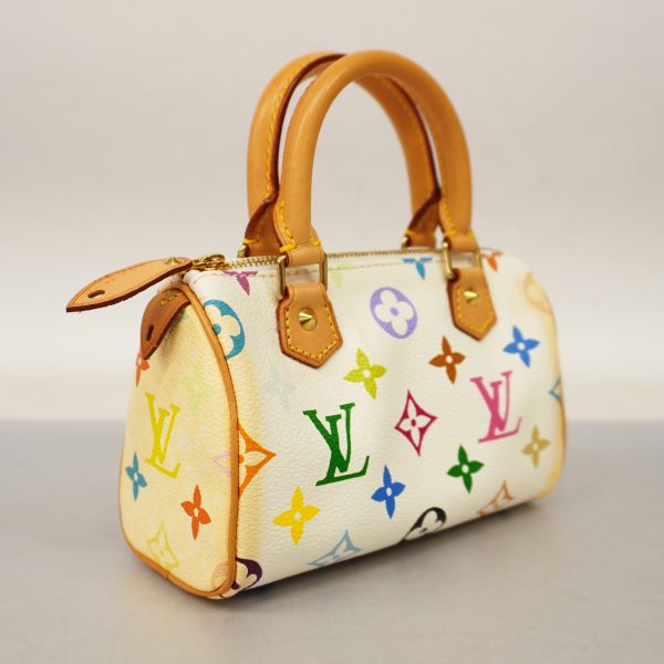2 Louis Vuitton Handbag Monogram Multicolor Mini Speedy Bronne