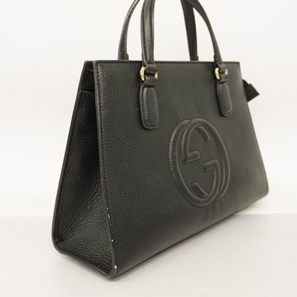 2 Gucci Handbag Soho Leather Black