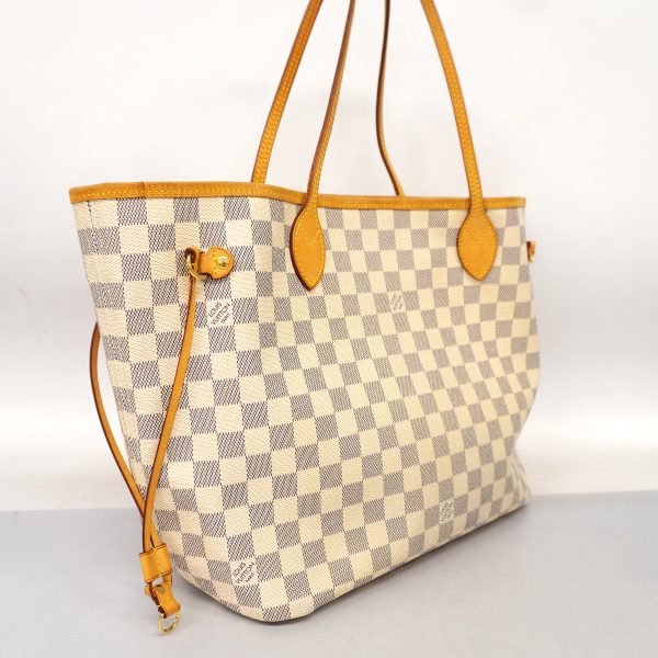 2 Louis Vuitton Tote Bag Damier Azur Neverfull MM