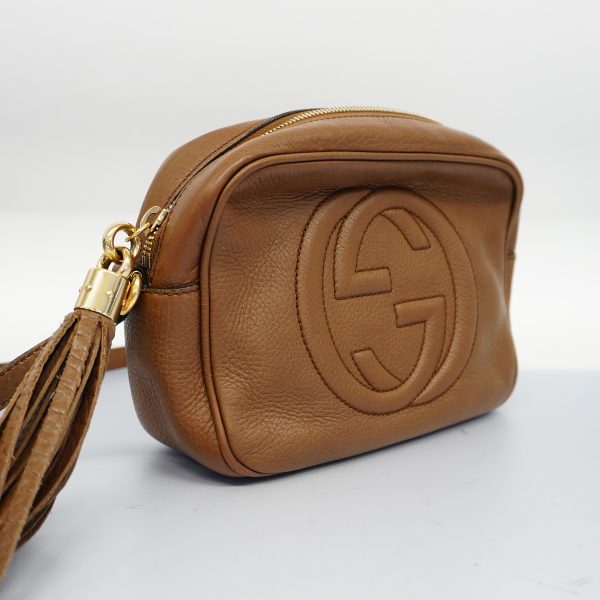 2 Gucci Shoulder Bag Soho Leather Brown