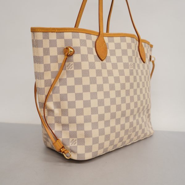 2 Louis Vuitton Tote Bag Damier Azur Neverfull MM