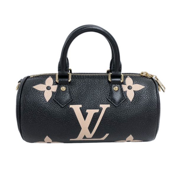 2 Louis Vuitton Papillon BB Black Beige