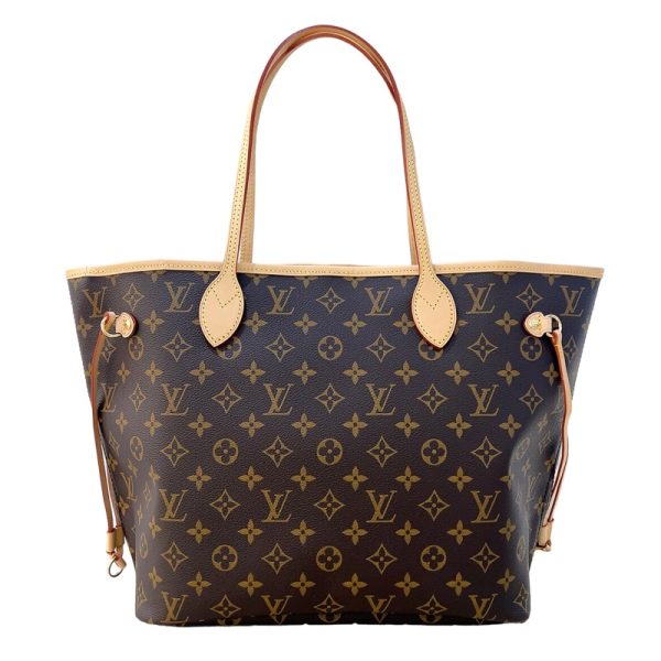 2 Louis Vuitton Neverfull MM Monogram Sleaze Handbag