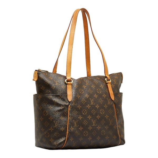 2 Louis Vuitton Monogram Totally MM Tote Bag Brown