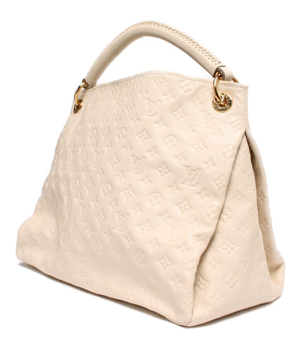 2 Louis Vuitton Shoulder Bag Artsy MM Empreinte Leather White