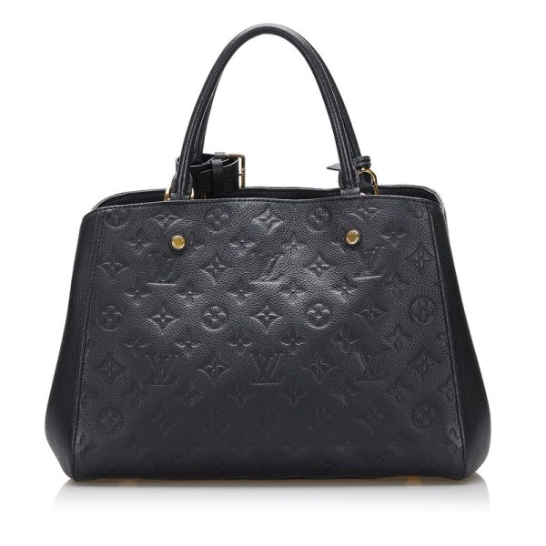 2 Louis Vuitton Empriente Montaigne MM Shoulder Bag Noir Black