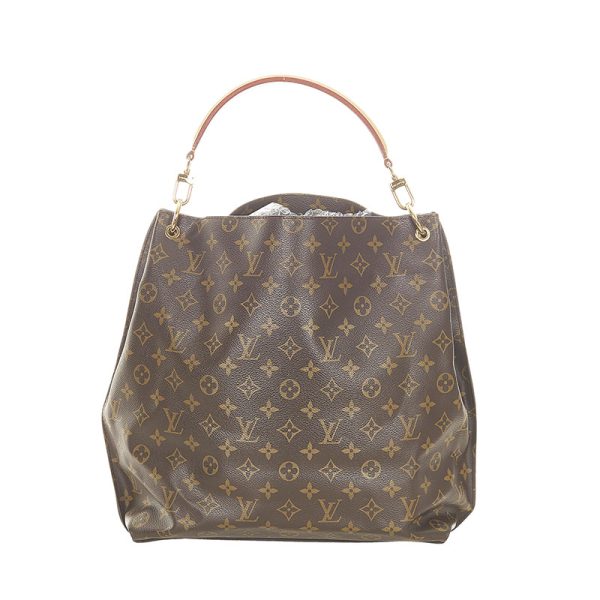 2 Louis Vuitton Monogram Metis Leather Handbag Brown