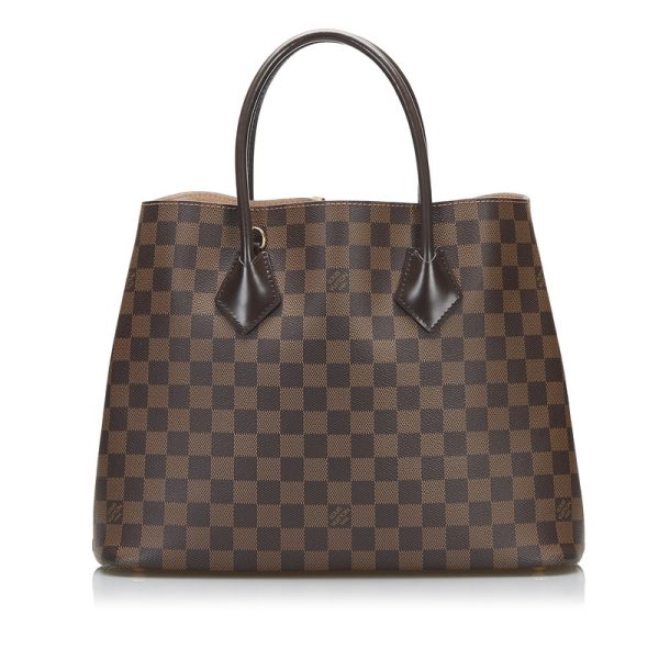 2 Louis Vuitton Damier Kensington Shoulder Bag 2way Ebene Brown