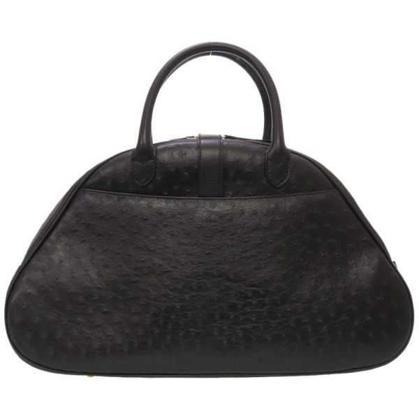 2 Christian Dior Double Saddle Ostrich Black