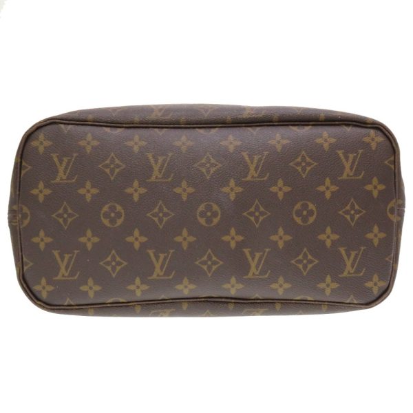 2 Louis Vuitton Monogram Neverfull MM Tote Bag Brown