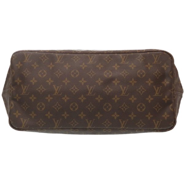 2 Louis Vuitton Monogram Neverfull GM Tote Bag Brown