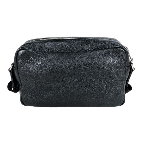 2 Prada Vitello Dino Shoulder Bag Black