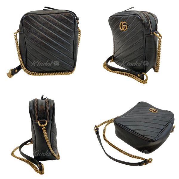 2 Gucci GG Marmont Shoulder Bag Black