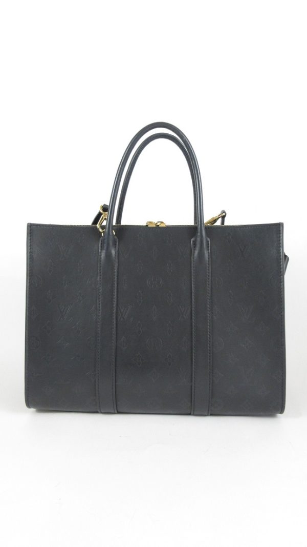 2 Louis Vuitton Leather Very Zipped Tote MM Black