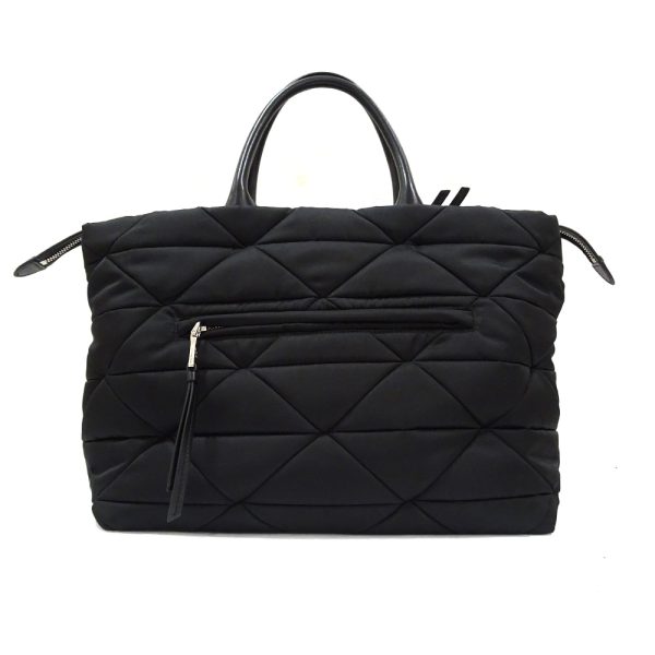 2 Prada Tote Bag Medium Padded Nylon Black