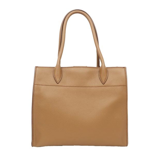 2 Prada Tote Bag Camel Brown Hand Shoulder