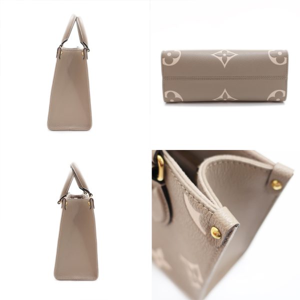 2 Louis Vuitton On the Go PM Bicolor Empreinte Tourtrail Crème