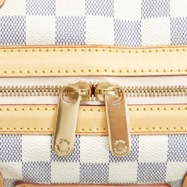 219 05908 7 Louis Vuitton Damier Azur Berkeley Handbag Mini Boston Bag White PVC Leather