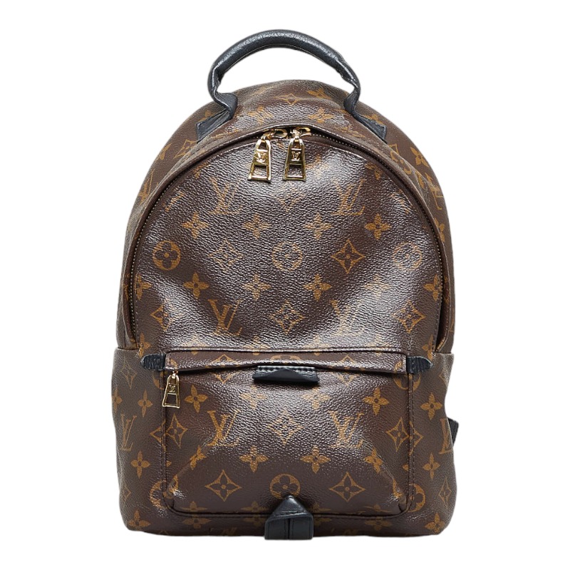 Louis Vuitton Monogram PalmSprings PM Rucksack Backpack Brown Black Leather