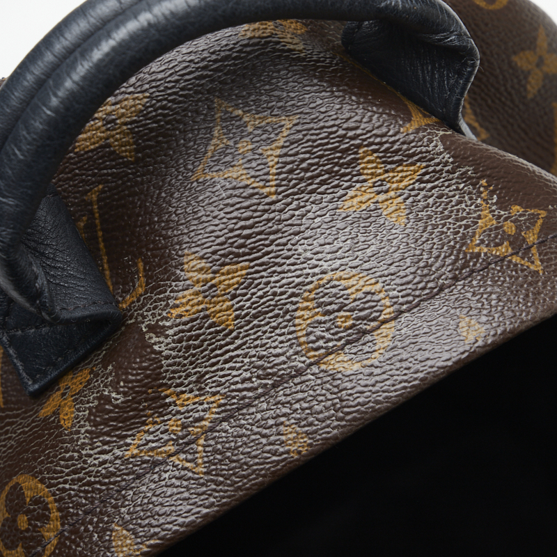 Louis Vuitton Monogram PalmSprings PM Rucksack Backpack Brown Black Leather - Image 5