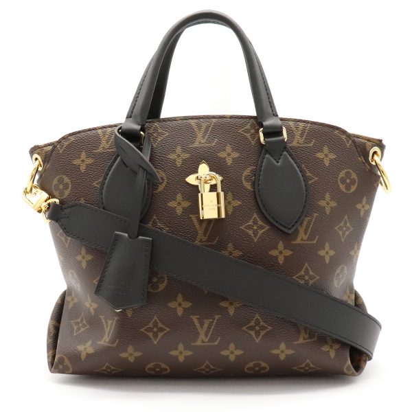 21920133 Louis Vuitton Flower Zip Tote PM Monogram 2way Shoulder Bag Noir Black