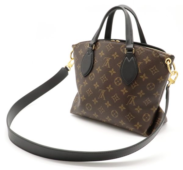 21920133 1 Louis Vuitton Flower Zip Tote PM Monogram 2way Shoulder Bag Noir Black