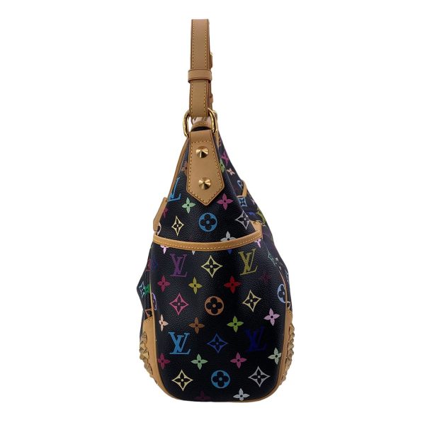 22022223 04 Louis Vuitton Chrissie MM Monogram Multicolor Shoulder Bag Black