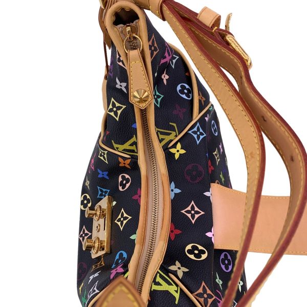 22022223 08 Louis Vuitton Chrissie MM Monogram Multicolor Shoulder Bag Black