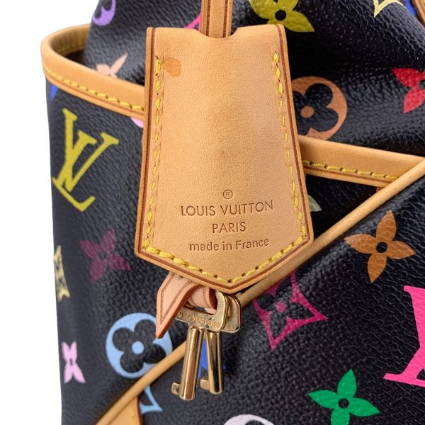 22022223 14 Louis Vuitton Chrissie MM Monogram Multicolor Shoulder Bag Black