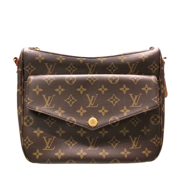 22026196 02 Louis Vuitton Monogram Saumur Shoulder Bag Canvas Leather