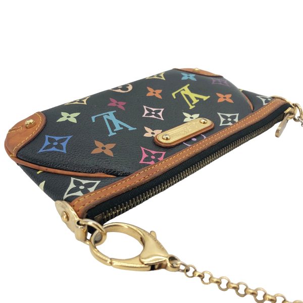 23006174 12 Louis Vuitton Pochette MM Shoulder Bag Noir Black Chain Ladies