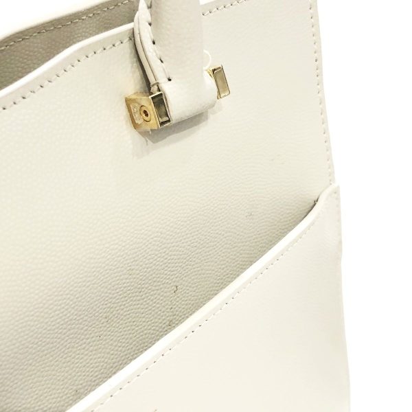 23010116 12 Saint Laurent Shoulder Bag Uptown Small Beige Leather 2way