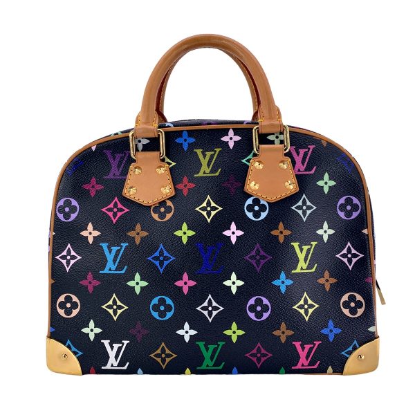 23031607 03 Louis Vuitton Trouville Handbag Monogram Multicolor Noir Studs