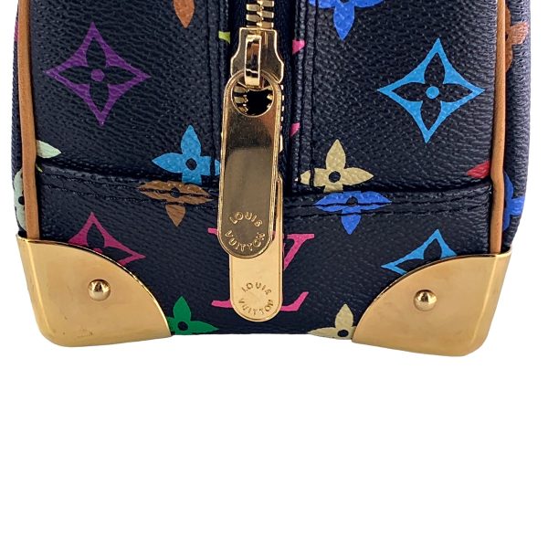 23031607 08 Louis Vuitton Trouville Handbag Monogram Multicolor Noir Studs