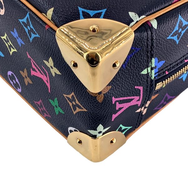 23031607 14 Louis Vuitton Trouville Handbag Monogram Multicolor Noir Studs