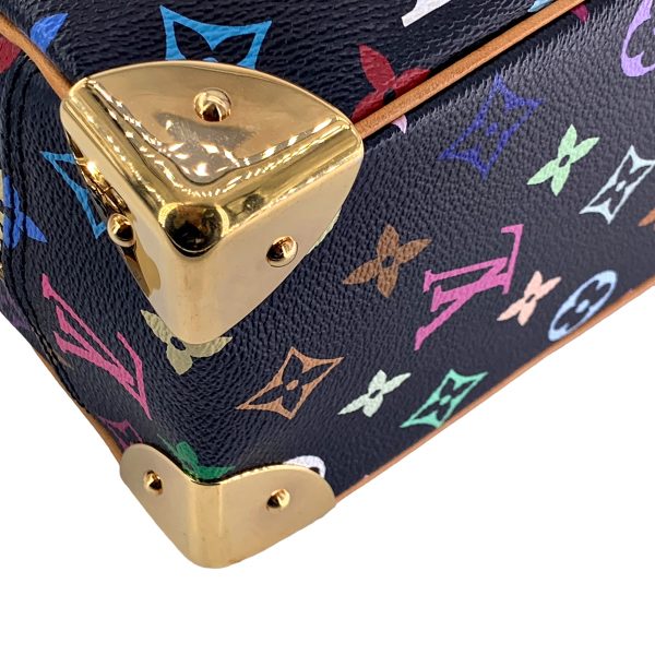 23031607 15 Louis Vuitton Trouville Handbag Monogram Multicolor Noir Studs