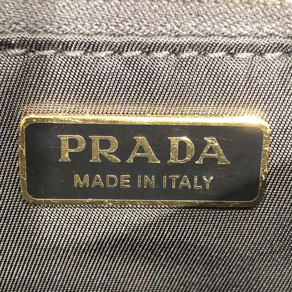 23036268 12 Prada Tessuto Chain Shoulder Bag Nylon Black