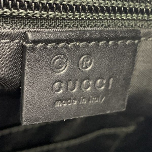 23037369 08 Gucci GG Briefcase Black Business Handbag Tote Stripe