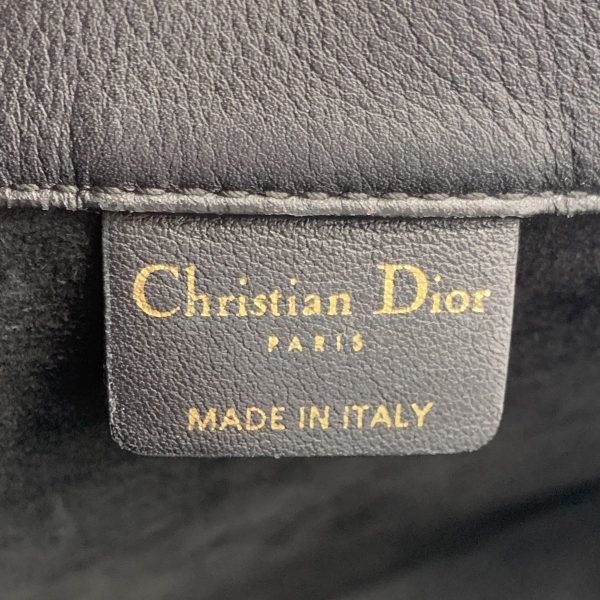 23038699 07 Christian Dior Book Tote Bag Medium Calfskin Black Handbag