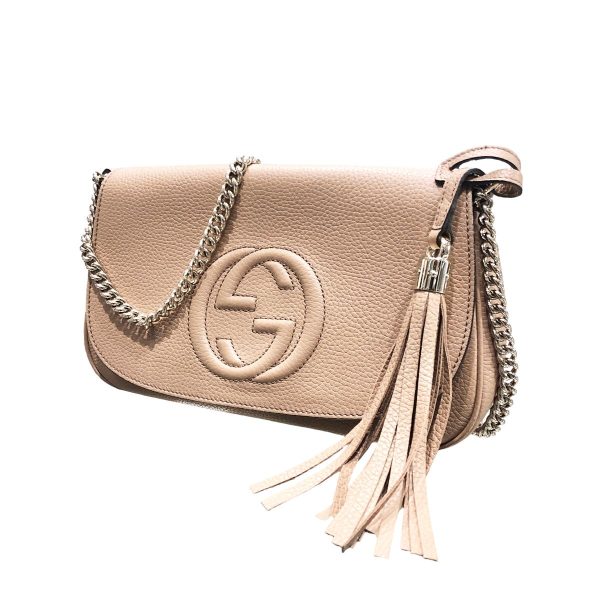 23039225 01 Gucci Shoulder Bag Soho Chain Beige Crossbody