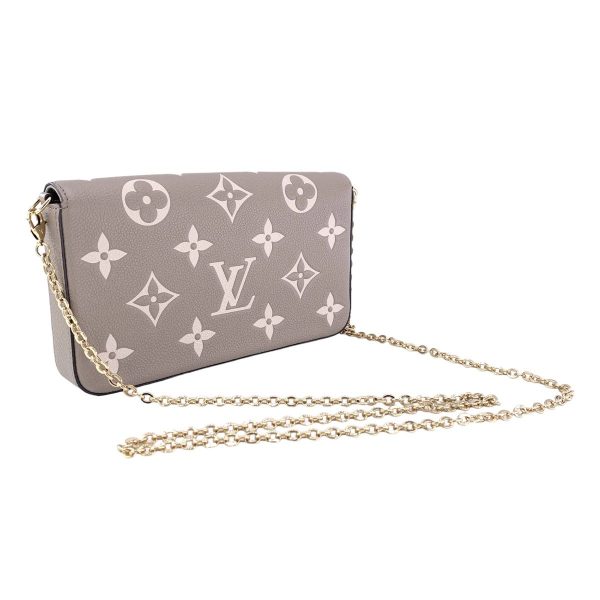 23039610 03 Louis Vuitton Shoulder Bag Monogram Empreinte Pochette Félicie Tourtrail Crème