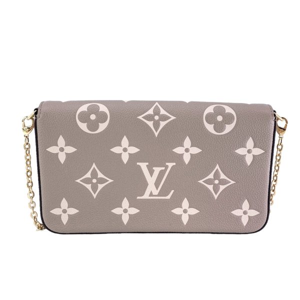 23039610 04 Louis Vuitton Shoulder Bag Monogram Empreinte Pochette Félicie Tourtrail Crème