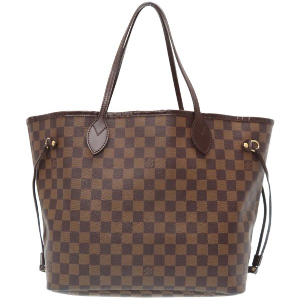 2c0156gl5 1 Louis Vuitton Damier Neverfull MM Ebene Tote Bag LV Brown