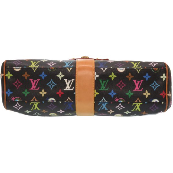 2m0367isz6 3 Louis Vuitton Monogram Multicolor Sack Retro GM Handbag Takashi Murakami Noir Black