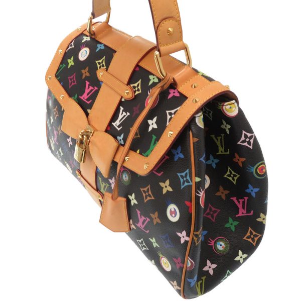 2m0367isz6 5 Louis Vuitton Monogram Multicolor Sack Retro GM Handbag Takashi Murakami Noir Black