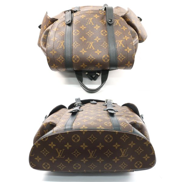 3 Louis Vuitton Christopher MM Rucksack Backpack Macassar Brown